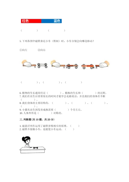 教科版二年级下册科学期末测试卷【考点提分】.docx