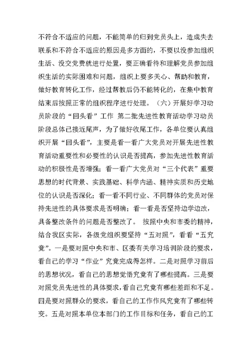 区委书在全区第二批先进性教育活动工作研讨会上的讲话