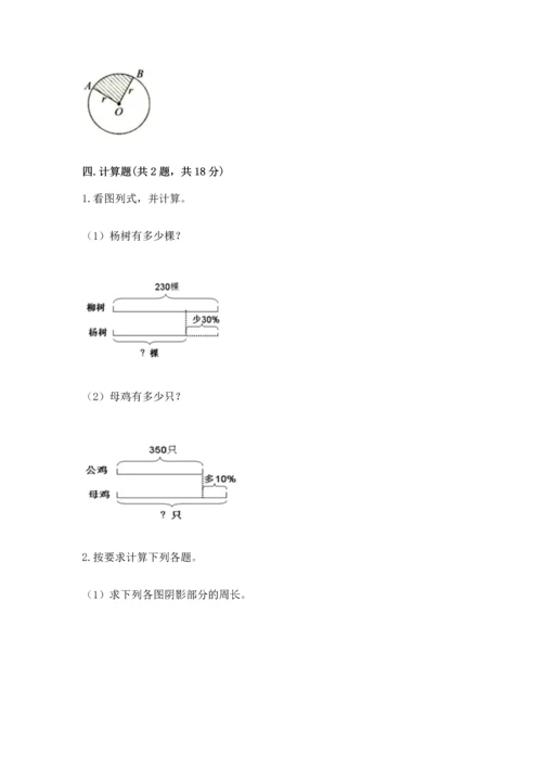 人教版六年级上册数学期末测试卷含答案【综合题】.docx