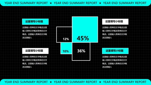 黑色科技风年终总结汇报PPT模板