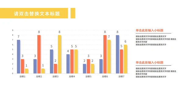 黄色简约风线条活泼员工总结汇报PPT模板