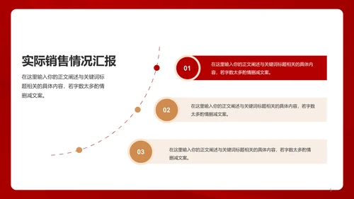 红色简约工作总结汇报PPT模板