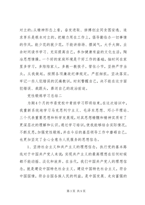 党性锻炼学习总结.docx