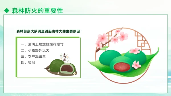 清明防火知识安全宣讲通用PPT模板