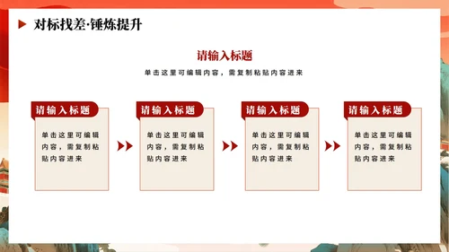 橙色渐变中国风党政党建党课学习PPT模板