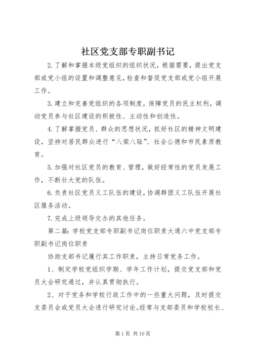 社区党支部专职副书记.docx