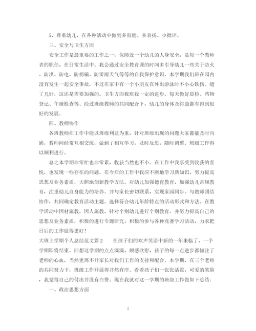 精编之大班上学期个人总结范文.docx
