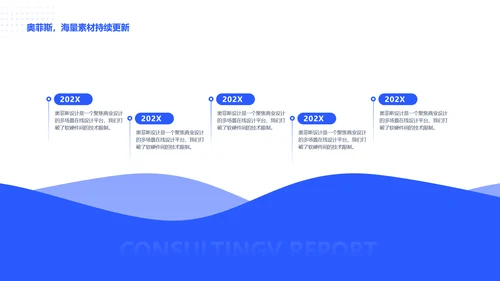 商务风蓝色企业咨询报告