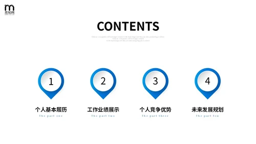 微立体风简约形状公司企业部门岗位竞聘个人简历自我介绍PPT竞聘1