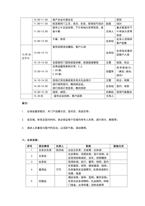 标准门招商订货会方案.docx