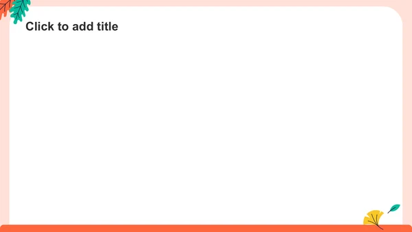 橙色卡通风教育培训PPT主题