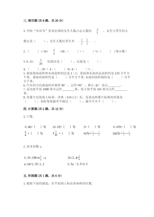 人教版六年级下册数学期末测试卷含答案【综合卷】.docx