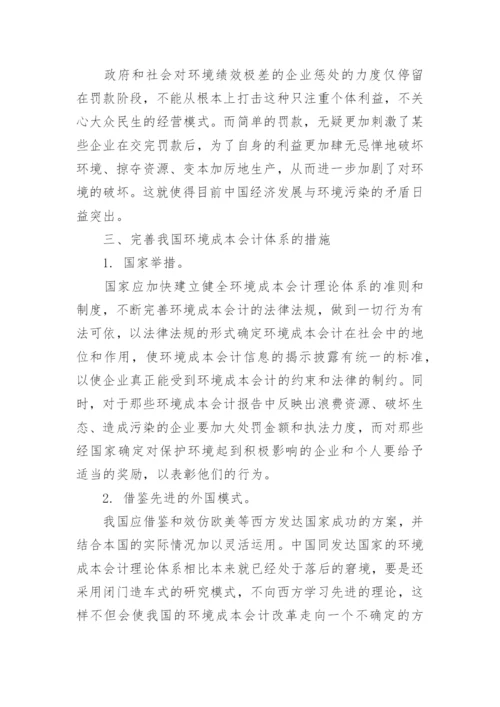 环境会计问题论文范文.docx