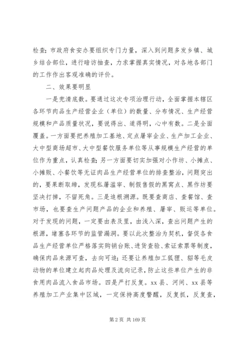 副市长在全市肉及肉制品专项治理行动部署会议上的讲话_1.docx