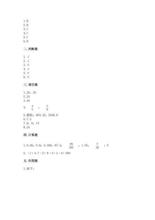 小学六年级下册数学期末测试卷精品（网校专用）.docx