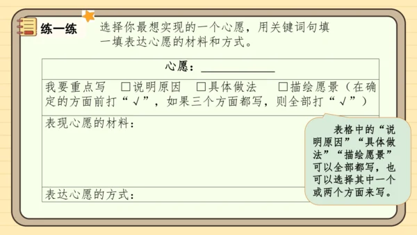 统编版语文六年级下册2024-2025学年度习作：心愿（课件）