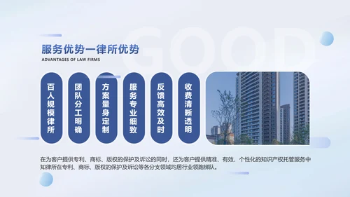 简约商务风律师事务所机构宣传