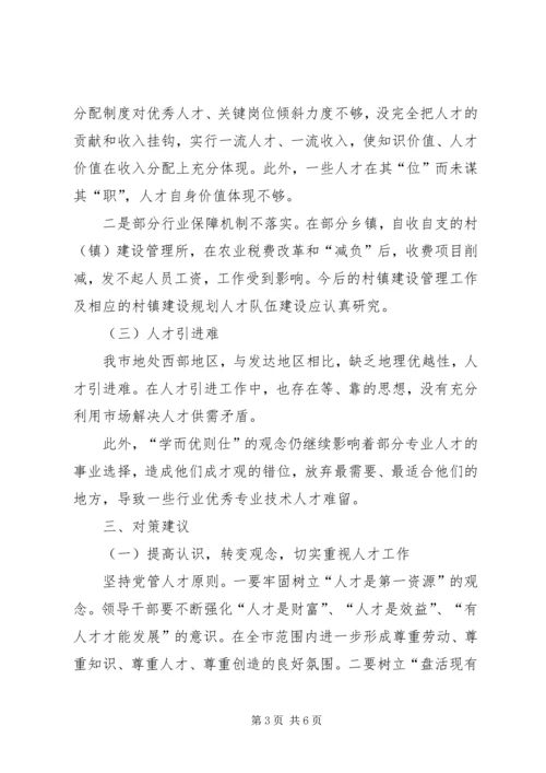 人才队伍建设调查思考.docx