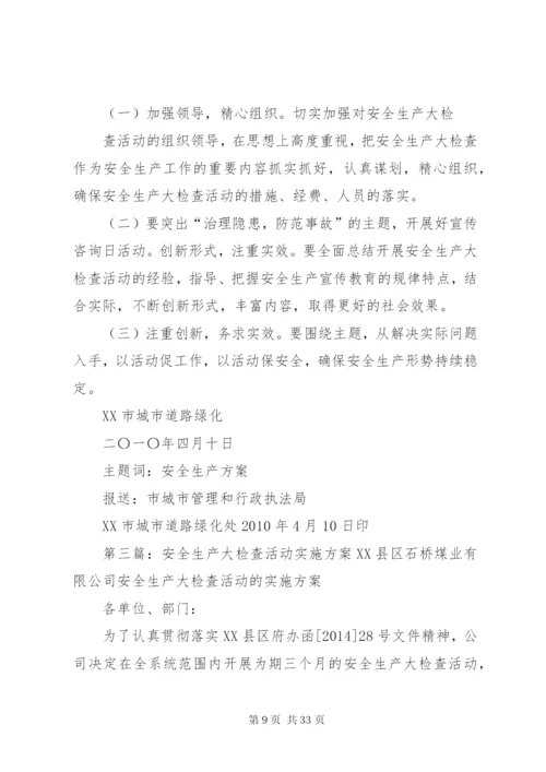 大端小学开展安全生产大检查活动实施方案.docx
