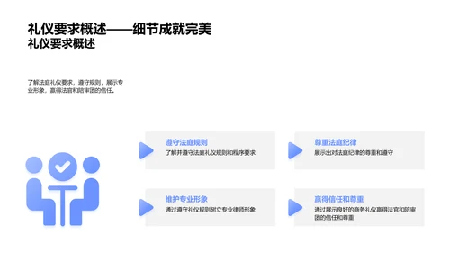 律师法庭礼仪讲座PPT模板