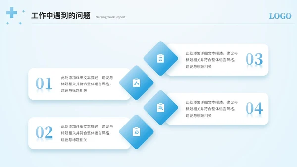 简约护士年终总结工作总结工作报告ppt模板