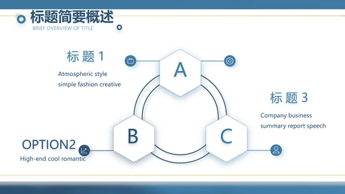 蓝色大气公司产品介绍宣传通用PPT