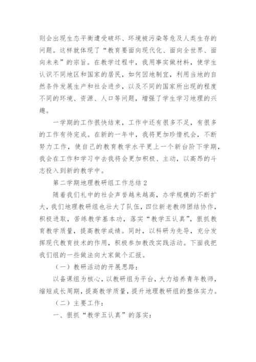 第二学期地理教研组工作总结.docx