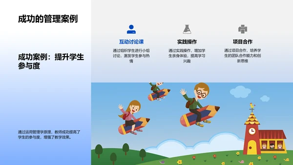 管理学在教学中的运用PPT模板