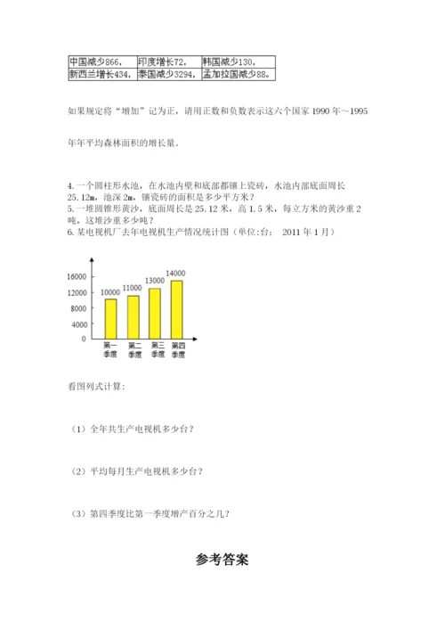 冀教版小升初数学模拟试题带答案（能力提升）.docx