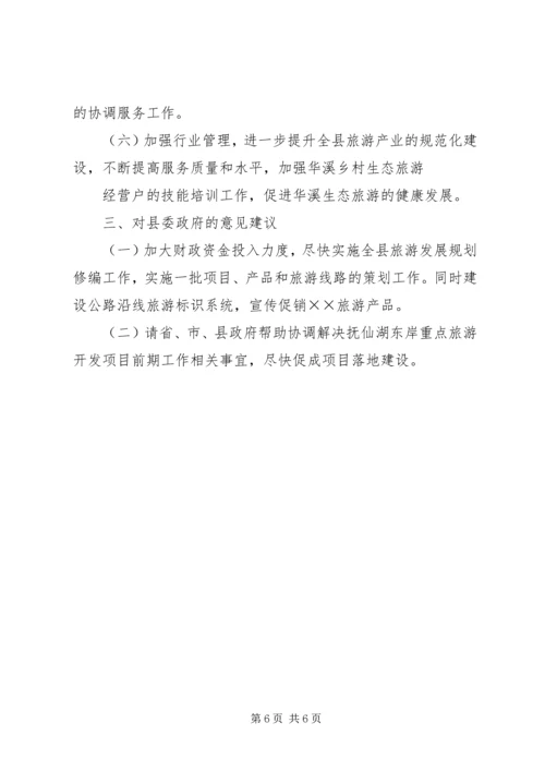 旅游局工作总结及工作计划.docx