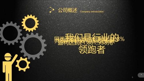 黑色质感企业产品介绍宣传通用PPT模板