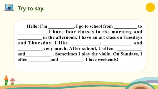 Unit 2 My week Part B Read and write课件（共17张PPT，内嵌音