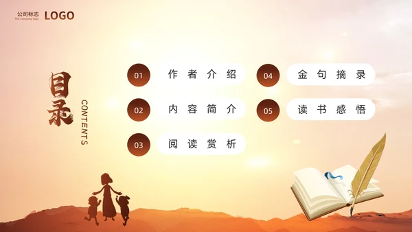 棕色简约风每个孩子都需要被看见读书分享PPT模板教师读书分享