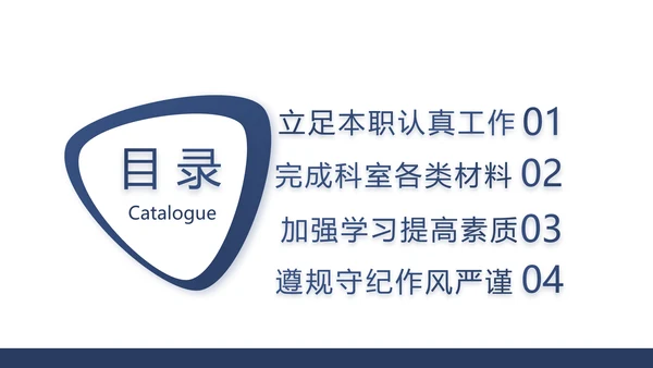 蓝色创意公务员述职报告PPT动态模板