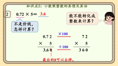 人教版五上第一单元第1课时  小数乘整数 课件