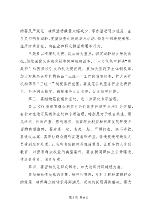 市长纠风电视会发言.docx