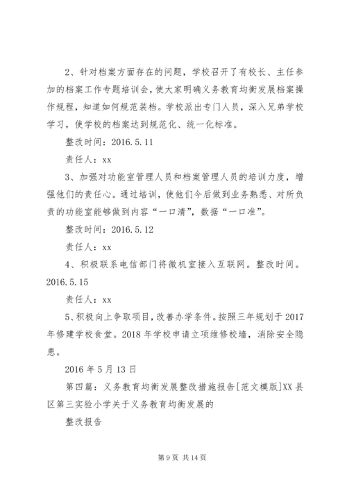 新刘堂小学义务教育均衡发展整改措施报告.docx