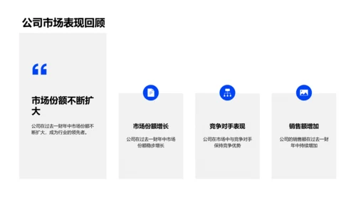 年度财务投资汇报PPT模板