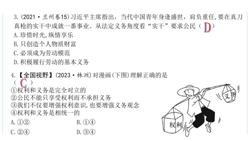 第二单元  理解权利义务复习课件(共29张PPT)