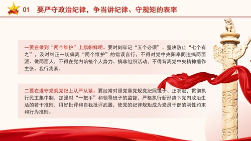 严守六大纪律争当讲纪律守规矩好党员ppt课件