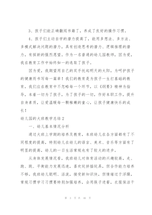 幼儿园的大班教学总结.docx