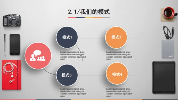 精致大气商务轻松的办公桌面通用PPT模板