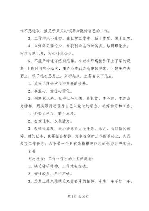 机关第二党支部关于召开专题组织生活会情况的报告 (2).docx