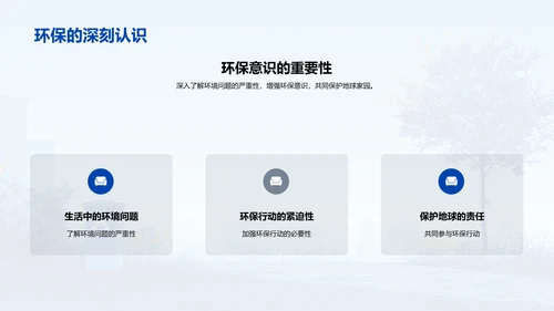 环保活动实践报告PPT模板