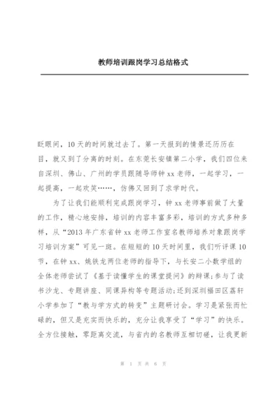 教师培训跟岗学习总结格式.docx