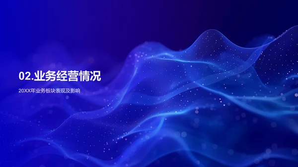 银行年度业务汇报PPT模板