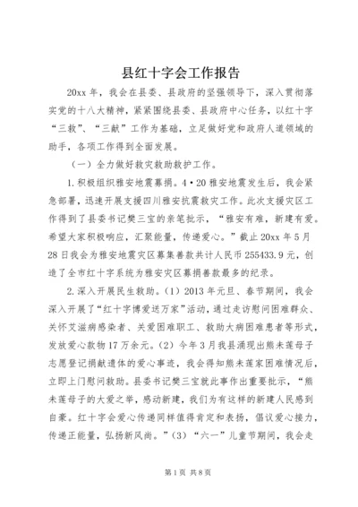 县红十字会工作报告.docx