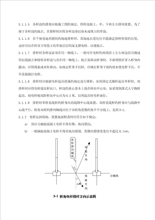 混凝土电杆运输组立综合施工作业基础指导书