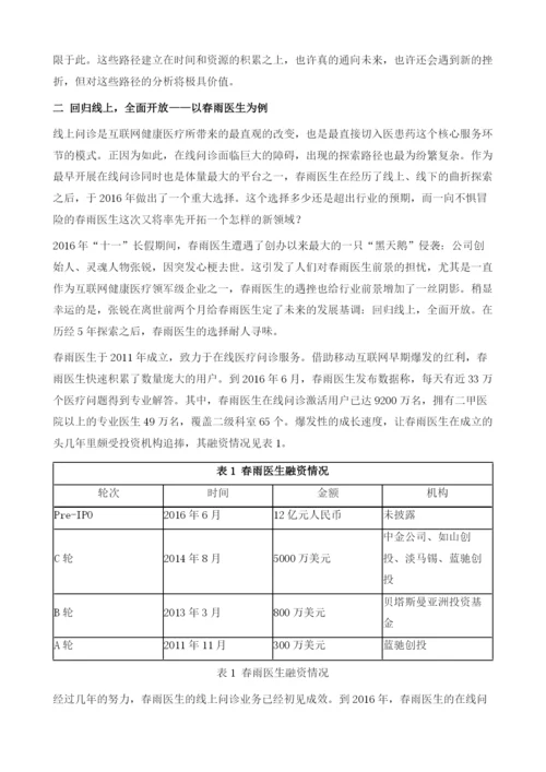 中国互联网健康医疗商业模式五大路径解析.docx