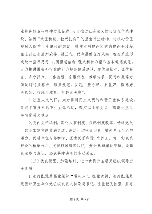 人民医院某年基层组织建设实施方案.docx